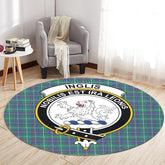 Inglis Ancient Tartan Crest Round Rug